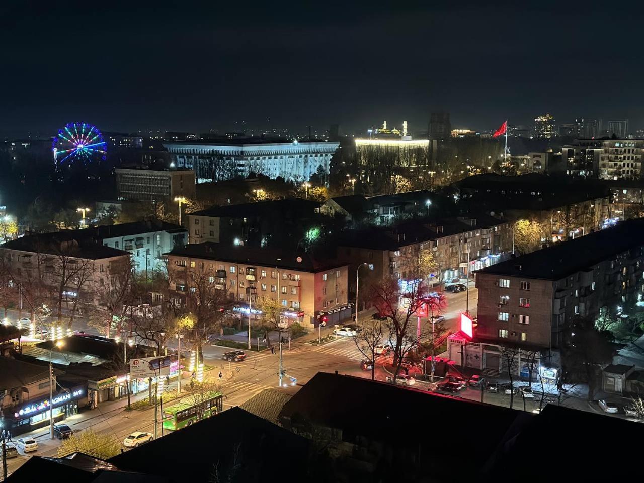 Apartment With City View On Sydykova St. 123 Bisjkek Eksteriør billede